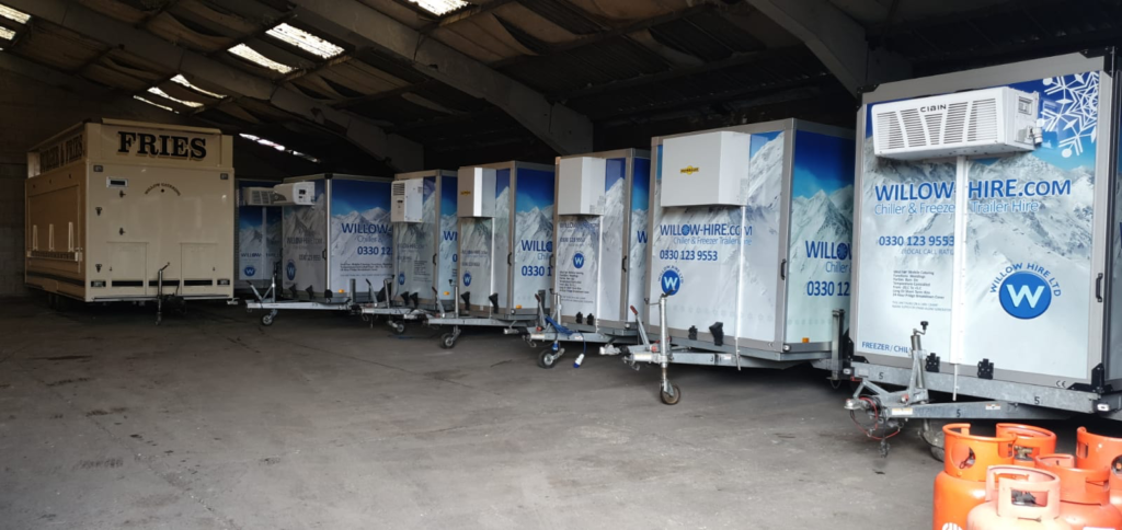 If you need extra capacity for storage of perishable items during the coronavirus lockdown Willow Hire has availability of freezer and fridge units delivered to your premises. Competitive rates call for pricing, delivered anywhere within 50 miles of Liverpool 